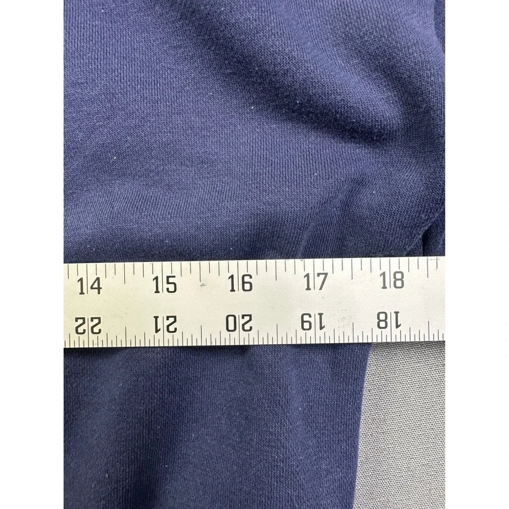 VT Tommy Hilfiger Kids Navy Blue Varsity TH Patch Crewneck Sweatshirt Pullover L